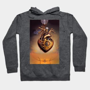 Steampunk mechanical heart Hoodie